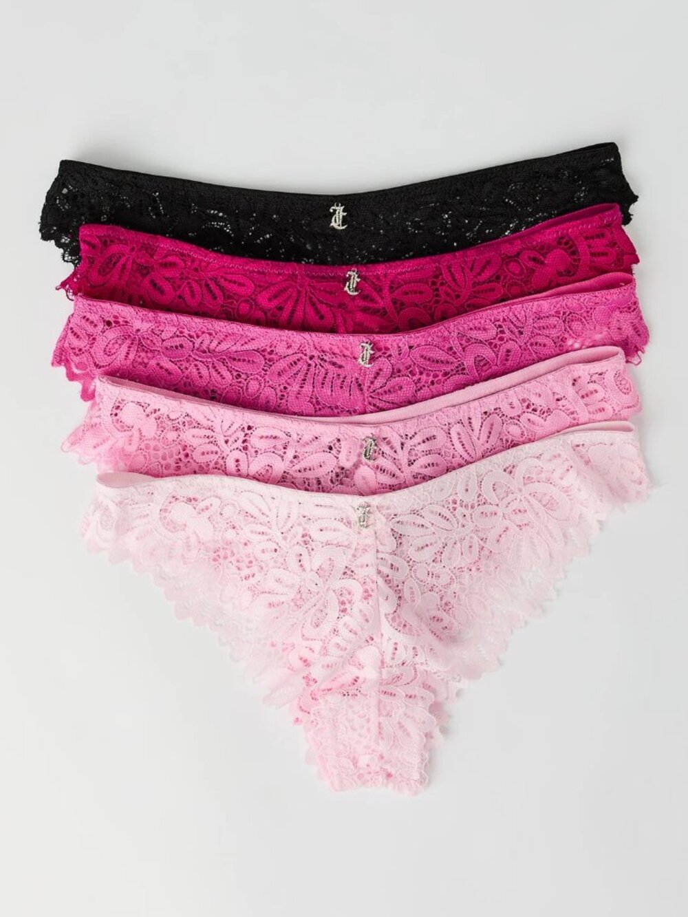 Juicy Culture Lace Underwears Pack of 5, S/P/CH